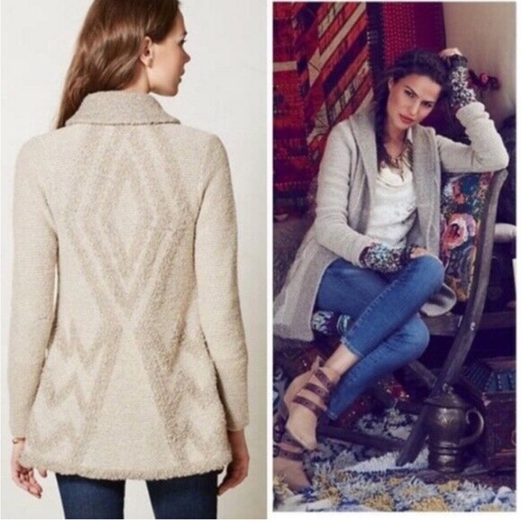 Anthropologie Angel of the North cardigan size S - Picture 2 of 6
